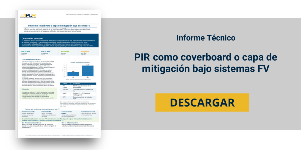 Informe T&eacute;cnico PIR como coverboard o capa de mitigaci&oacute;n bajo sistemas FV